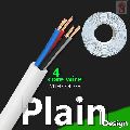 4 Core Plain Design White Color Data Cable Wire