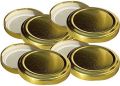 plastic Round Gold-black Gold-rose Metallic Shiny-silver Silver New Metal lid