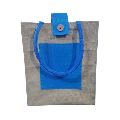 Blue Plain Jamia fancy jute lunch bags
