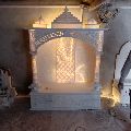 Beautiful marble temples with lights