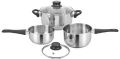 Stainless Steel Platinum Induction Bottom 5 Pcs Cookware Set