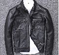 Solid Mens Leather Jacket