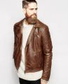 HIDESOULSSTUDIO Solid mens handmade leather jacket