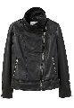 Womens Leather High Neck Jacket