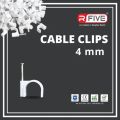 4 mm Single Nail Cable Clips