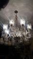 Transparent Polished designer glass chandelier