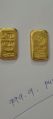 Square Yellow 24 Carats Rajesh Gold Exporter.ltd gold bars