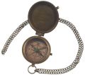 Antique Brass Poem Pocket Compass