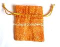 Orange Silk Velvet Bags