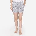 Vibrant Floral Prints women knitted shorts