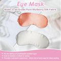 Mulberry Silk Sleep Eye Mask Unisex, Silk Covered Elastic Head band