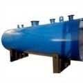 Round Blue Powder Coated mild steel storage tank