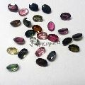 Natural Multi Tourmaline Faceted Oval Loose Gemstones
