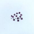 Natural Rhodolite Garnet Faceted Square Loose Gemstones