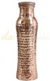 Curved Hammered Copper Bottle