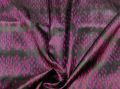 Black with Pink Tree Motif Silk Ikat Handloom Fabric