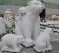 Marble Bear Statue