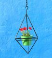 IRON HANGING TRIANGLE STAND PLANTER