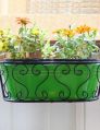 WINDOW BOX IRON RAILING METAL PLANTER