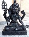 Sitting Marble Shiva Statue