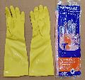 Yellow 18 inch industrial hand gloves