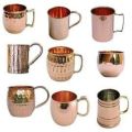 Round Customize Plain Polished copper mugs