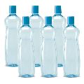 plastic water bottle set of  6 (Blue)
