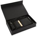 Leather Black Panazone Corporate perfume wallet card holder pen combo gift set