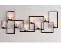 Wall hanging metal candle holder