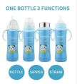 Blue SS Bottle Printed Chinmay Kids 1l baby feeding bottle