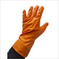 Orange Orange heavy duty industrial rubber gloves