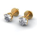 D-ER-517 Gold and Diamond Earring