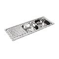 Indox Double Bowl Kitchen Sink with Drain Board