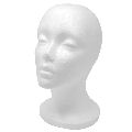 Styrofoam White 90 gms Mannequin Head