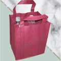Pink Plain VIRAT non woven bottle bag