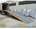 Polished Mild Steel hydraulic loading ramp