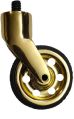Metal Round Golden New Polished Trolley Wheels