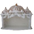 stone carved white marble pooja temple