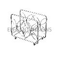 ELEGANT DESIGNS Iron Metal ALL SHAPES POSSIBLE Available In Different Color Iron napkin holder