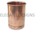 Polished plain copper glass