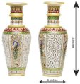 Cylinder Oval Round Multicolor Non Printed Printed Non Polished Polished Vinayak Art and Marble Marble Flower Vase