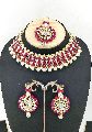 Kayaa Pink Gold Plated Traditional Necklace Set