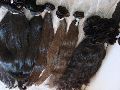 B.I.R. Human Hair Black & Brown hair extensions tape