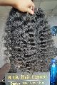 Human Hair 100-150gm Black B.I.R Temple Curly Hair
