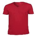 Cotton Available in Different Colors Plain Half Sleeves Mens V Neck tshirt