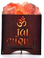 Himalayan rock salt lamp Jai Guru Ji Mantra