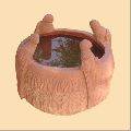 Bird bath bowl in sandstone