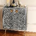 Bone Inlay Optical Design Bedside Console Table Manufacturers