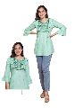 Ladies Rayon Embroidered Top