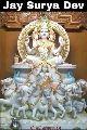 Colourful and white Pandey Murti Kalakar marble surya dev bhagwan statue
